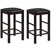 Lorna Backless Counter Stools in Espresso (Set of 2)