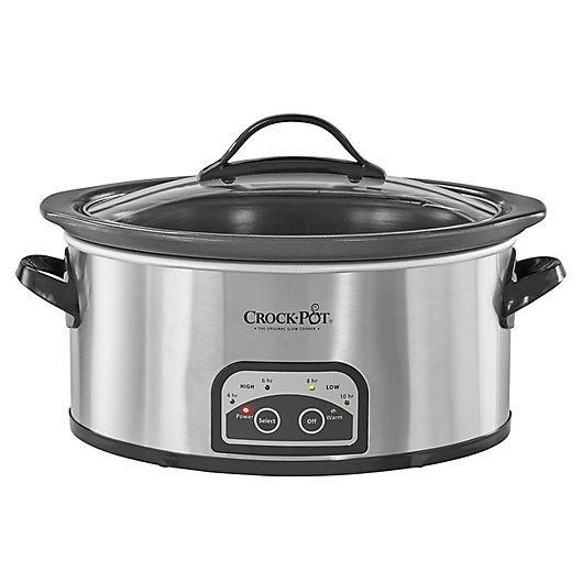 Alternate image 1 for Crockpot™ Easy Clean Programmable Slow Cooker in Stainless Steel
