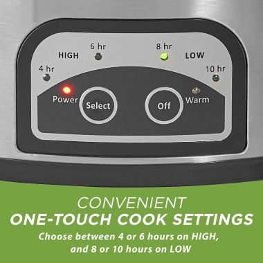 Crockpot&trade; Easy Clean Programmable Slow Cooker in Stainless Steel. View a larger version of this product image.