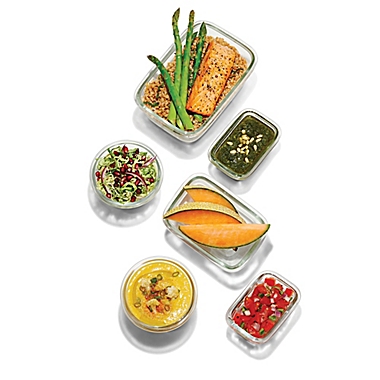OXO Good Grips&reg; SmartSeal 16-Piece Glass Food Storage Container Set. View a larger version of this product image.