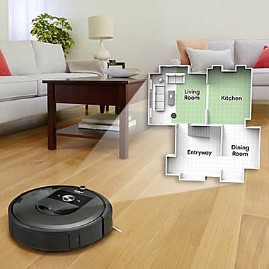 iRobot&reg; Roomba&reg; i7+ (7550) Wi-Fi Connected Robot Vacuum with Automatic Dirt Disposal. View a larger version of this product image.