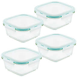 Lock N' Lock Purely Better 4-Pack Square Food Storage Containers