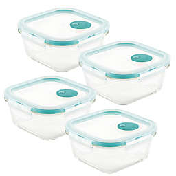 Lock and Lock Purely Better 4-Pack Vented Glass Food Storage Containers