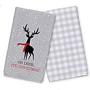 Oh Deer It&#39;s Christmas Tea Towel Set