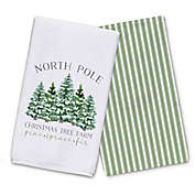North Pole Christmas Tree Farm Tea Towel Set