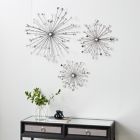 Alternate image 4 for Ridge Road D&eacute;cor 3-Piece 3D Starburst Sculptures with Crystals Metal Wall D&eacute;cor