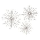 Alternate image 0 for Ridge Road D&eacute;cor 3-Piece 3D Starburst Sculptures with Crystals Metal Wall D&eacute;cor