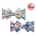 Alternate image 1 for Baby Bling&reg; One Size Winter Vibes REVERSE-A-BOW Reversible Bow Headband