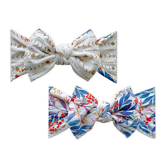 Alternate image 1 for Baby Bling® One Size Winter Vibes REVERSE-A-BOW Reversible Bow Headband