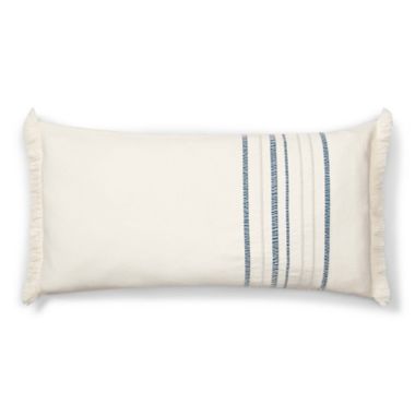 Lauren Ralph Lauren Julianne Oblong Throw Pillow in White. View a larger version of this product image.