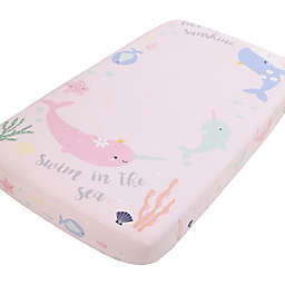 Nojo® Under the Sea Whimsy Photo Op Fitted Crib Sheet in Pink