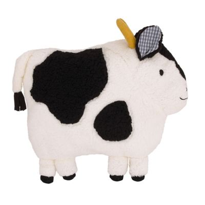 Little Love by NoJo&reg; Plush Cow Throw Pillow in Ivory