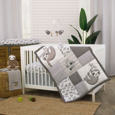 sloth cot bedding
