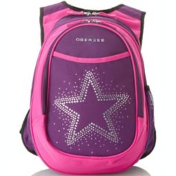 Obersee Preschool All-in-One Backpack for Kids with Insulated Cooler in Bling Rhinestone Star