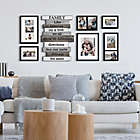 Alternate image 1 for WallVerbs&trade; 7-Piece Stacked Words II Frame Set in Black