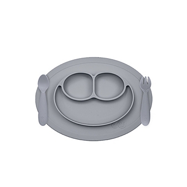 ezpz Mini Feeding Set in Grey. View a larger version of this product image.