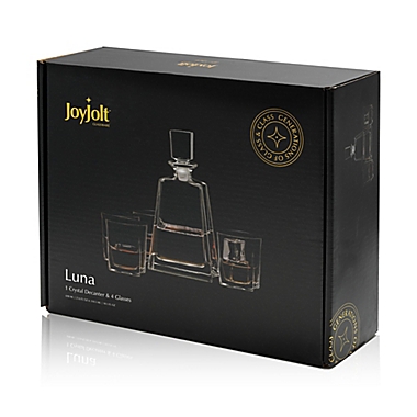JoyJolt&reg; Luna 5-Piece Whiskey Decanter Set. View a larger version of this product image.