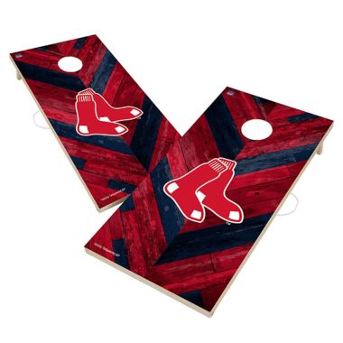 MLB Boston Red Sox Herringbone Cornhole Set. View a larger version of this product image.