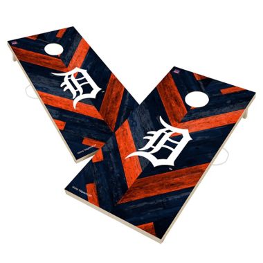 MLB Detroit Tigers Herringbone Cornhole Set. View a larger version of this product image.