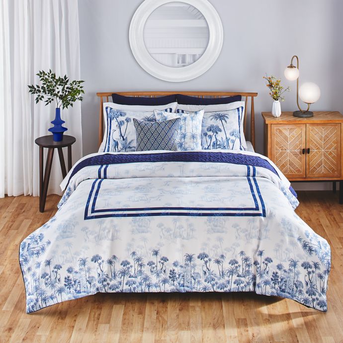 Ted Baker London Laurel 3-Piece Comforter Set in Blue | Bed Bath & Beyond
