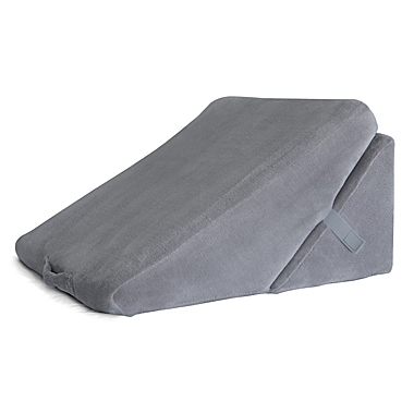 Perfect Position Memory Foam Wedge Pillow in Grey. View a larger version of this product image.