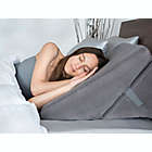 Alternate image 3 for Perfect Position Memory Foam Wedge Pillow in Grey