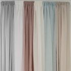 Alternate image 3 for Bristol Semi-Sheer Window Scarf in Fog Grey (Single)