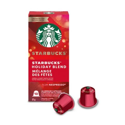 Starbucks&reg; by Nespresso&reg; Holiday Blend Coffee Capsules 10-Count