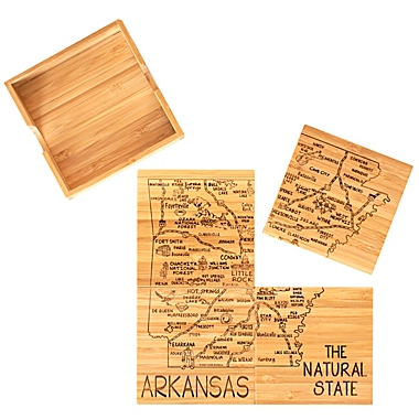 Totally Bamboo Arkansas Puzzle 5-Piece Coaster Set. View a larger version of this product image.