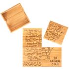 Alternate image 0 for Totally Bamboo Arkansas Puzzle 5-Piece Coaster Set
