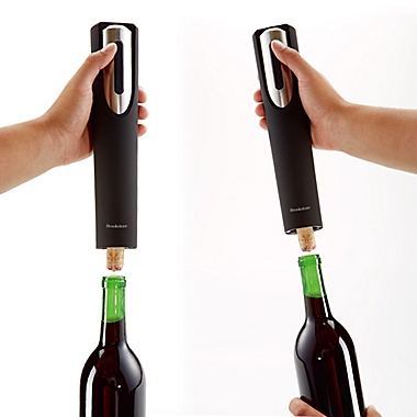 Brookstone&reg; Automatic Wine Opener in Black. View a larger version of this product image.