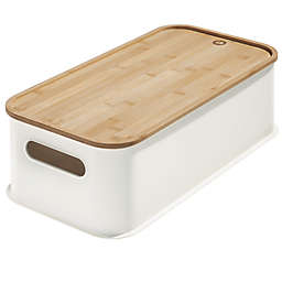 iDesign® Large Eco Stacking Bin with Bamboo Lid