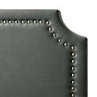 Alternate image 3 for Regal King Velvet Upholstered Panel Bed in Dark Grey