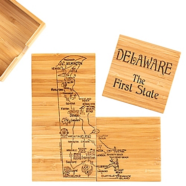 Totally Bamboo Delaware Puzzle 5-Piece Coaster Set. View a larger version of this product image.