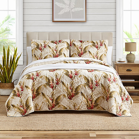 Alternate image 1 for Tommy Bahama® Tanzania Quilt Set in Cumin