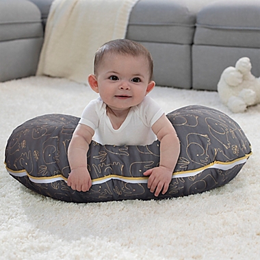 Boppy&reg; Luxe Quilt Elephant Nursing Pillow and Positioner in Grey/Gold. View a larger version of this product image.