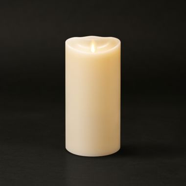 Luminara&reg; Candles Real-Flame Effect 7-Inch Pillar Candle in Ivory. View a larger version of this product image.