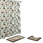 Alternate image 1 for Zaragoza Geometric 15-Piece Bath Bundle Set in Linen