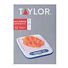 Alternate image 2 for Taylor Digital Kitchen Scale in White/Teal