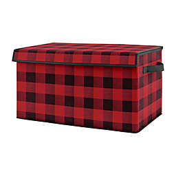 Sweet Jojo Designs Lumberjack Toy Bin in Red/Black