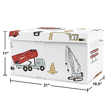 Sweet Jojo Designs Construction Truck Toy Bin. View a larger version of this product image.