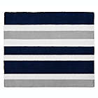Alternate image 0 for Sweet Jojo Designs Navy and Grey Stripe Accent Rug