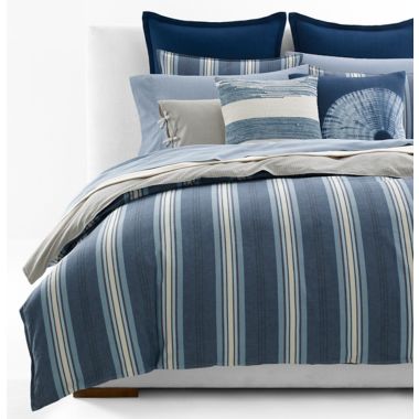 Lauren Ralph Lauren Gavin 200-Thread-Count Standard Pillowcases in Blue  (Set of 2) | Bed Bath & Beyond