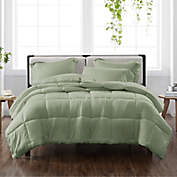 Cannon&reg; Heritage Solid 2-Piece Reversible Twin Comforter in Green