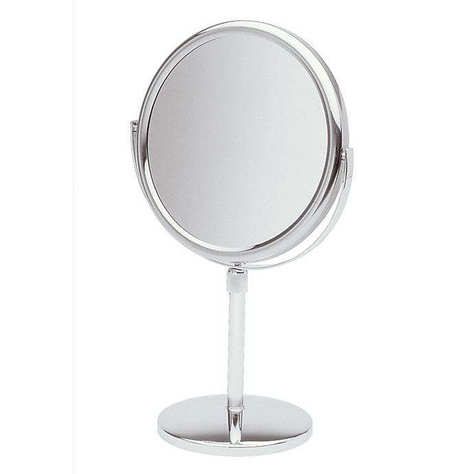 5x 1x Swivel Adjustable Tabletop Mirror, Swivel Vanity Mirror Chrome