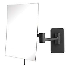 Jerdon® 5X Rectangular Wall Mirror in Black