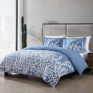City Scene&reg; Branches 3-Piece Full/Queen Comforter Set in French Blue. View a larger version of this product image.