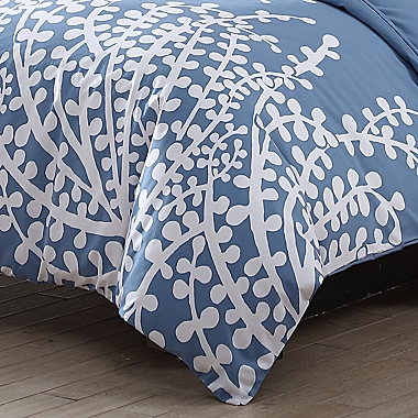 City Scene&reg; Branches 3-Piece King Comforter Set in French Blue. View a larger version of this product image.
