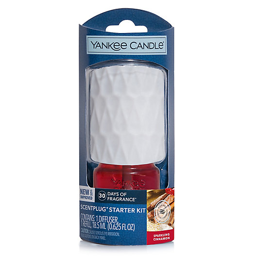 Alternate image 1 for Yankee Candle® ScentPlug® Base with Sparkling Cinnamom Refill Set