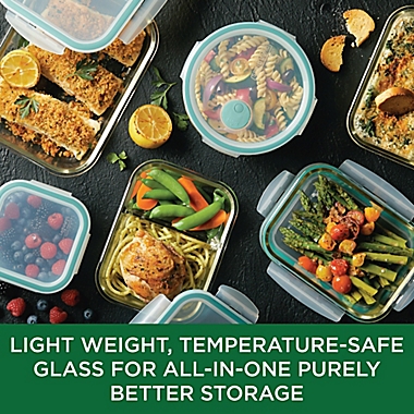 Lock &amp; Lock Purely Better 4-Pack Rectangular Glass Food Storage Containers. View a larger version of this product image.